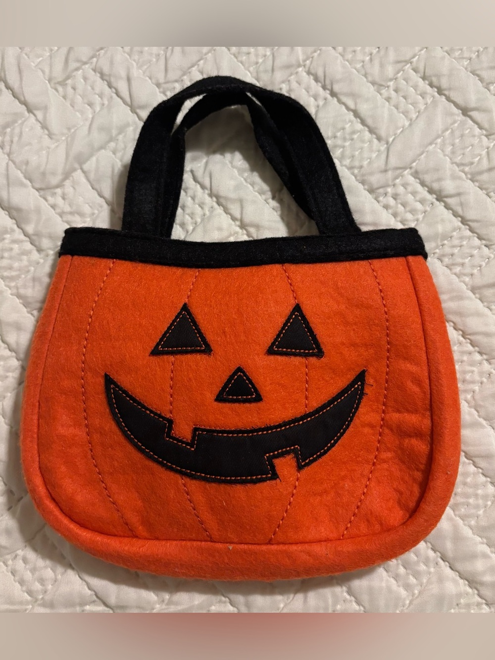 Halloween Pumpkin Treat Bag - Orange & Black Kids Costume Accessory Koala Kids